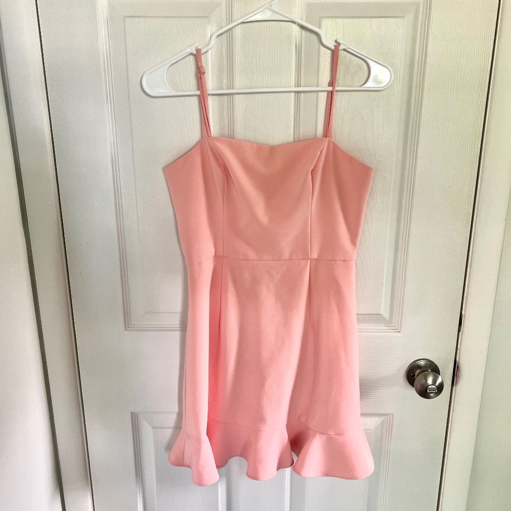 French Connection • Whisper Frill Hem Dress • 6